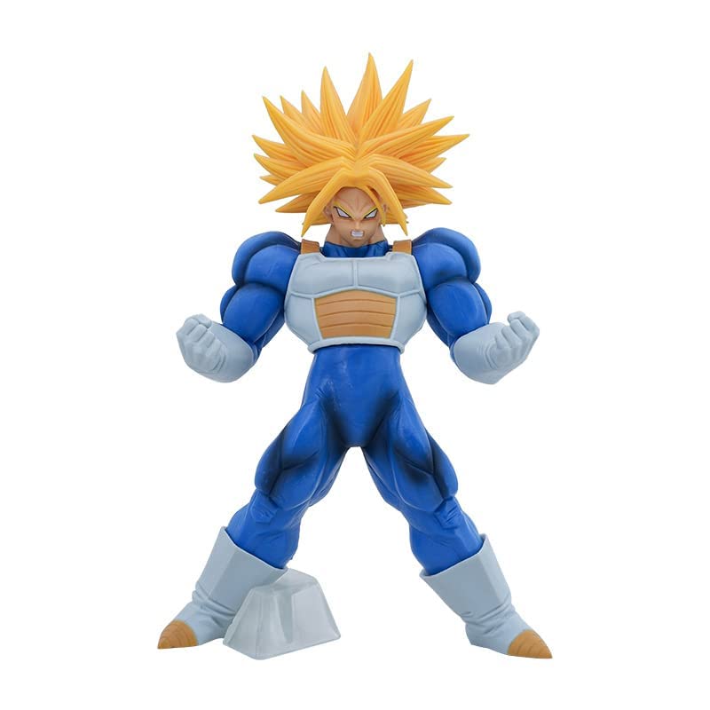 トイガン 2D Dragon Ball Trunks Model, 29cm Dragon Ball Anime Figure, Super Saiyan Muscle Trunks PVC Action
